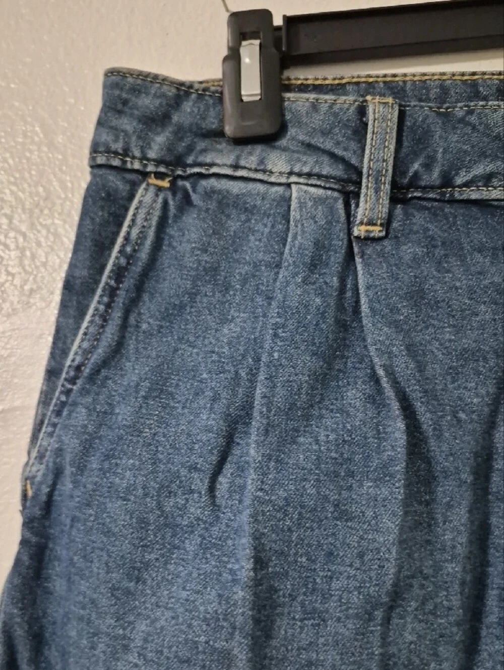 Lee Heritage Denim Pleated Mini Skirt